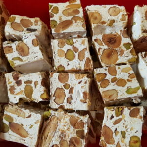 NOUGAT AMANDES, NOISETTES, PISTACHES